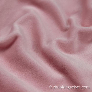 Tissu de velours étirent en polyester doux pour vêtements